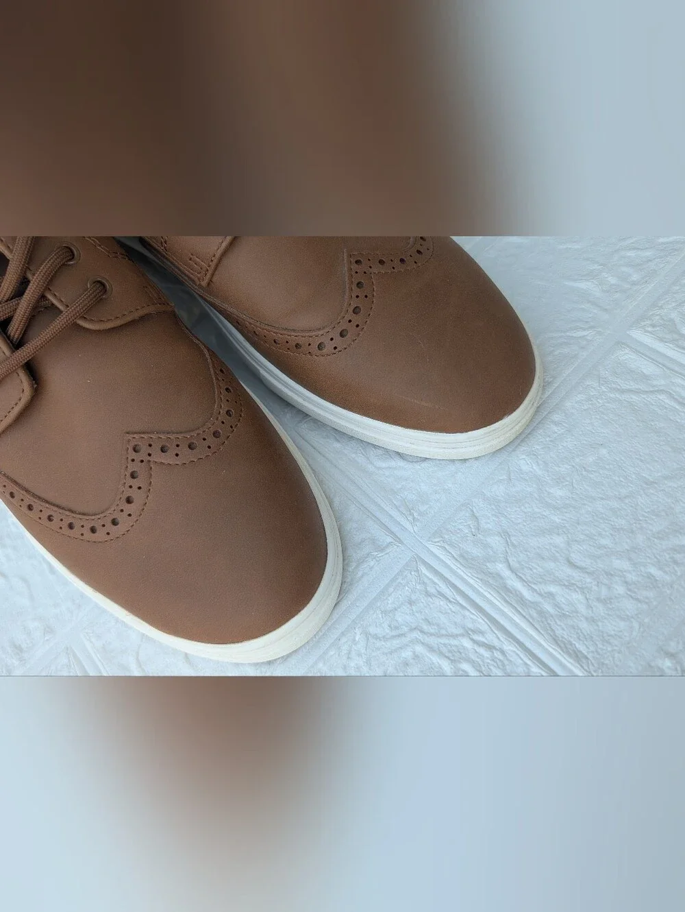ALDO Men's Kaoallan Oxford faux-leather ,  Lace-Up Shoes Men Sz 9